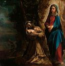 Die Vision des Heiligen Franz von Assisi, Ludovico Carracci von Meisterhafte Meister Miniaturansicht
