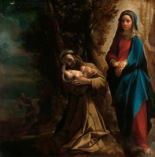 De visie van de heilige Franciscus van Assisi, Ludovico Carracci