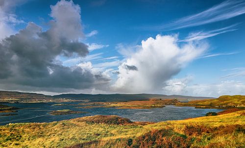 De prachtige, verlaten natuur van Schotland. Isle of Skye in Groot-Brittannië