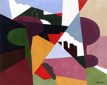 Landschap bij Cioat door Georges Valmier van Peter Balan