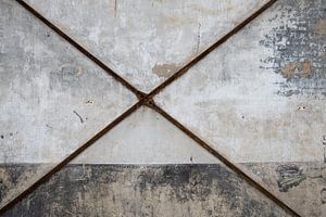 Alte Mauern mit Tünche bearbeitet