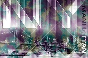 Modern Art BROOKLYN BRIDGE & SKYLINE