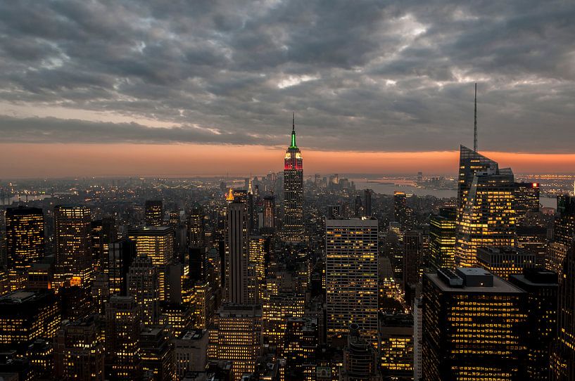 Empire state Building NYC  Skyline van Kristian Hoekman