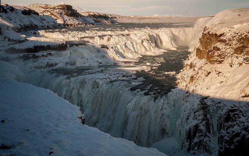 Gullfoss winter van Rien de Jongh