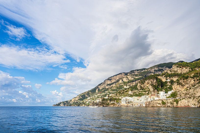 View of Atrani on the Amalfi Coast in Italy by Rico Ködder