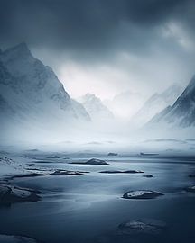 Norwegens Küstenlandschaft im Winter