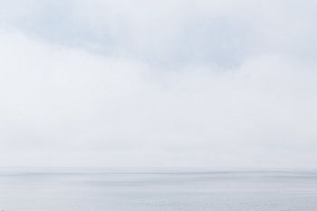 Pastel-coloured sea sky with grey clouds above the Wadden Sea near Ameland | Fine Art Nature Photogr