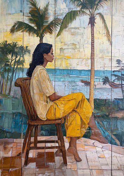 Nona Maluku on Tuhaha Bay by INKR ART