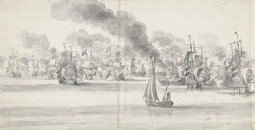 Bataille de Katwijk, 1653 par Atelier Liesjes