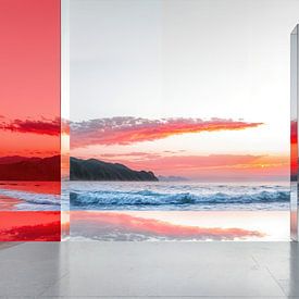 Uitzicht op de zee-02 van Rautenberg Digital Art Maritim