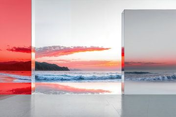 Uitzicht op de zee-02 van Rautenberg Digital Art Maritim