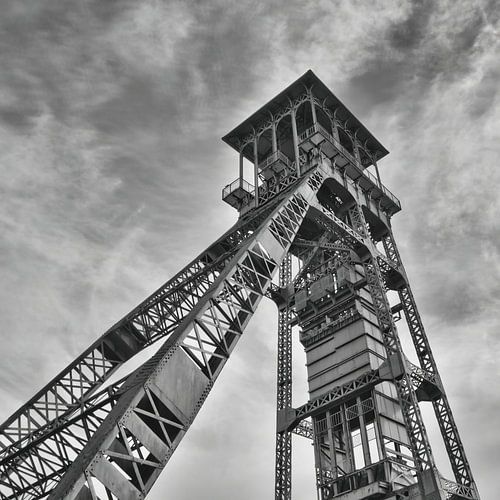 industrieel bouwwerk van steenkoolmijn