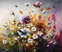 Explosion de fleurs en été