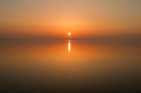 Winter sunset at the Oyster Dam