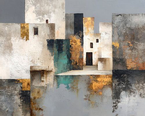 Structures abandonnées - Rêve de ville abstraite en texture et lumière