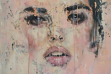 Abstraktes Porträt-Kunstwerk - Moderne Wanddekoration von SPEQ ART