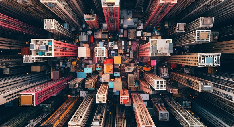 Les bâtiments vus d'en haut par Ellen Reografie