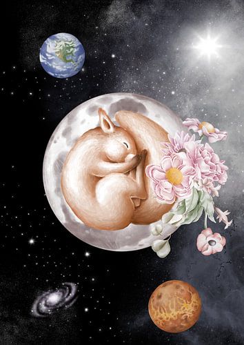 Dreaming squirrel by Lucia