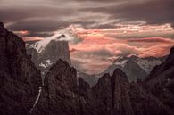 Sonnenaufgang Dolomiten von Peter Poppe Miniaturansicht