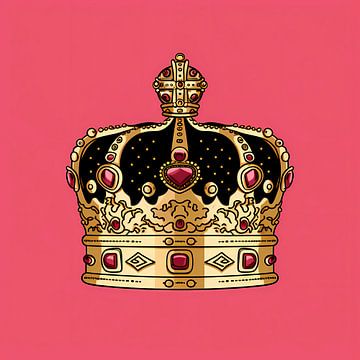 Pink Pop Art: Crown for Autumn Season by Surreal Media