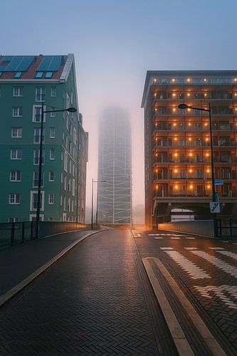 Zaandam in de mist