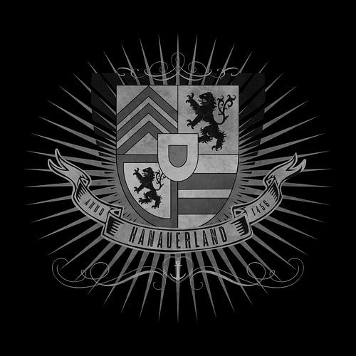 Armoiries du Hanauerland, ancre, cœur