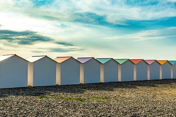 Sunset in Le Treport, France by Jan Van Bizar