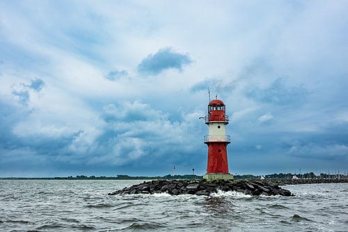Mole on the Baltic Sea coast in Warnemuende, Germany