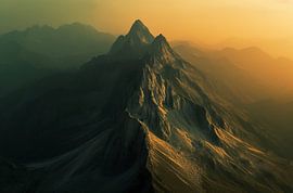 View over the mountain peaks