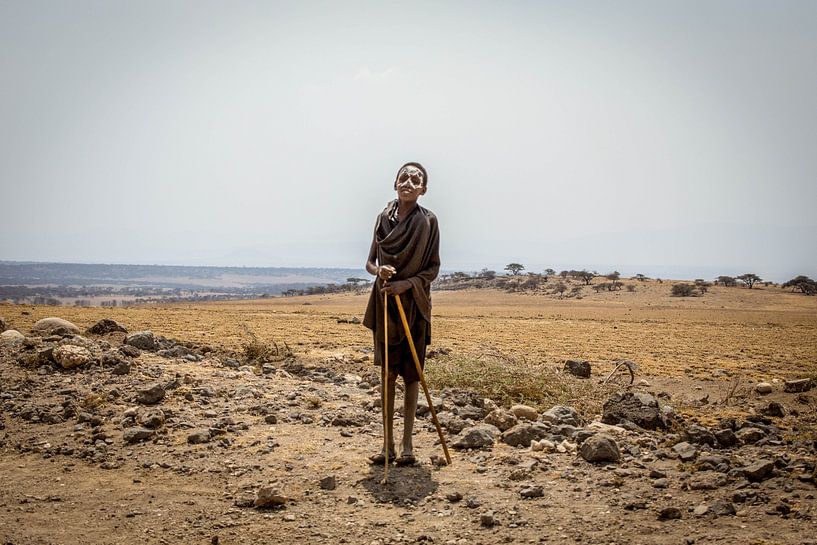Les Masaï sur le Serengeti par Julian Buijzen