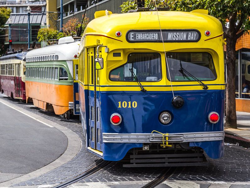 Historische trams in San Francisco van Dirk Jan Kralt