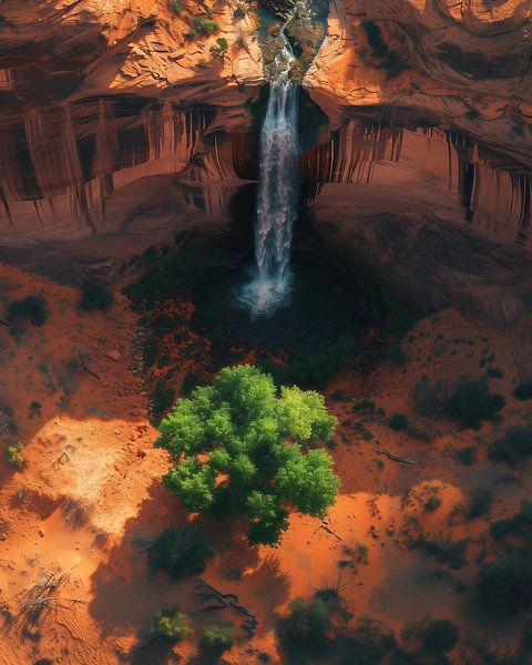 Natuurlijk spektakel, ervaren vanuit vogelperspectief van fernlichtsicht