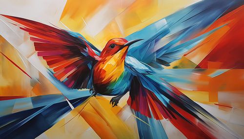 Abstracte vogel panorama