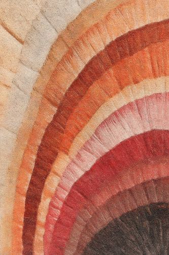 Boog van verkleurde lagen