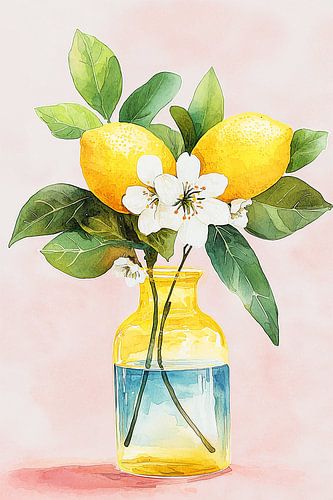 Citrus & Bloesem Aquarel 