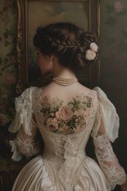 Lady with tattoo by NJ Midnight Studio