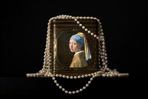 Fille avec des perles
