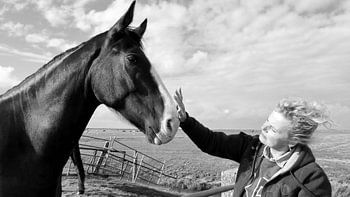 Het meisje en het paard.
