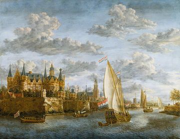 Ansicht von Breda (Schloss an einem Fluss in Holland), Jacobus Storck