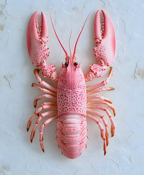 Roze lobster van But First Framing