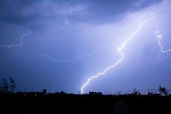 Un orage violent entre Zwolle et Nieuwleusen