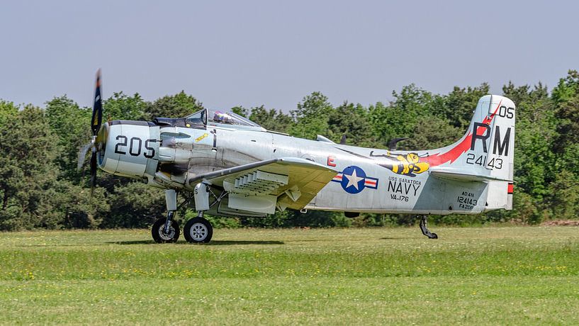 Douglas A-1D Skyraider (AD-4N). by Jaap van den Berg