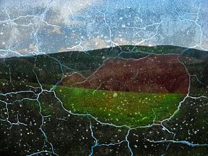 Landschaft in Frankreich (Morvan) von Mart van Zwam