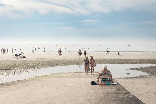 Strand van Wimereux – Frankrijk van Marjan Schmit Visser