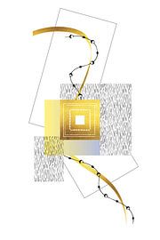 Design élégant No. 2 | Or sur Melanie Viola