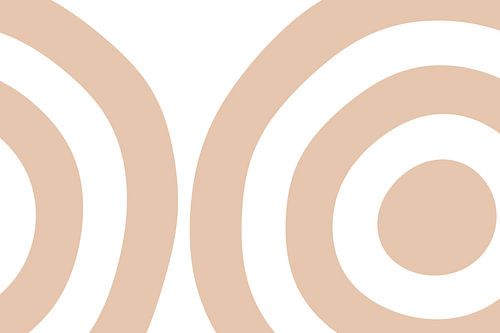 Moderne Organische vorm, halve cirkel