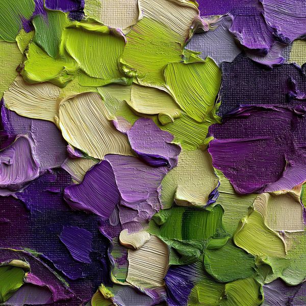 Danse du vert et du violet par Color Square