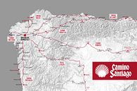 Camino de Santiago Kaart | Sint Jacobsroute van ViaMapia thumbnail