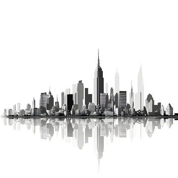 Skyline van New York van Artsy