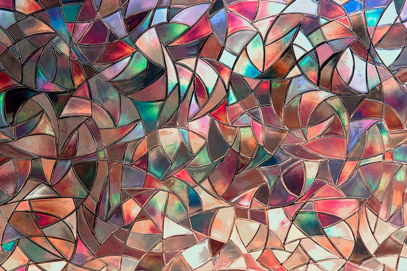 joyeuse mosaïque abstraite par Hanneke Luit